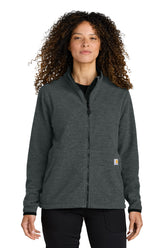 Carhartt® Women’s Textured Full-Zip Fleece Jacket - Carbon Heather - XS